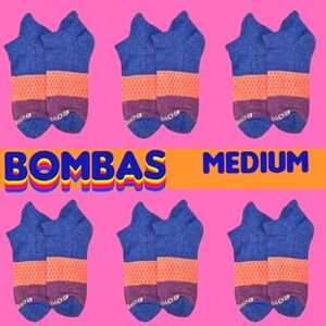 Bombas Ankle Socks 6 Pair BNWT Medium Unisex